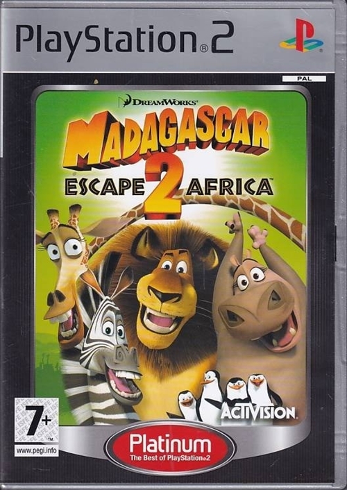 Madagaskar Escape 2 Africa - Platinum - PS2 (B Grade) (Used)